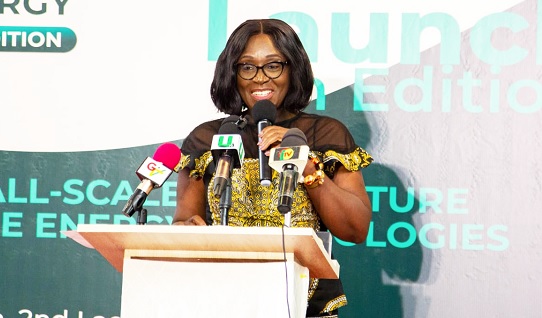 Gifty Twum-Ampofo, Deputy Minister of Education, reading the keynote speech on behalf of the Energy Minister. Picture: DELLA RUSSEL OCLOO Gifty Twum-Ampofo, Deputy Minister of Education, reading the keynote speech on behalf of the Energy Minister. Picture: DELLA RUSSEL OCLOO