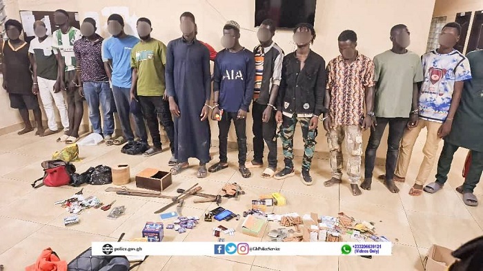 C/R: Police arrest 19 over drugs and robbery at Dominase Onion market