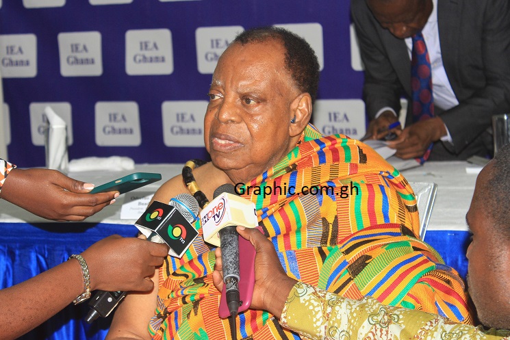 Nana Dr Susubiribi Krobea Asante, Omanhene, Asante Asokore, speaking after the seminar. Picture: ERNEST KODZI 