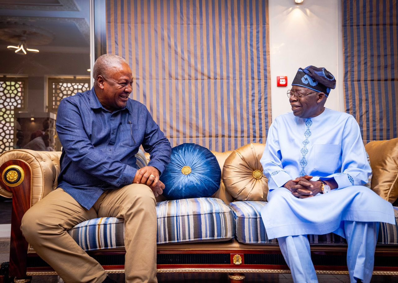 Mahama's meeting with Tinubu hours before he was declared Nigeria's president-elect