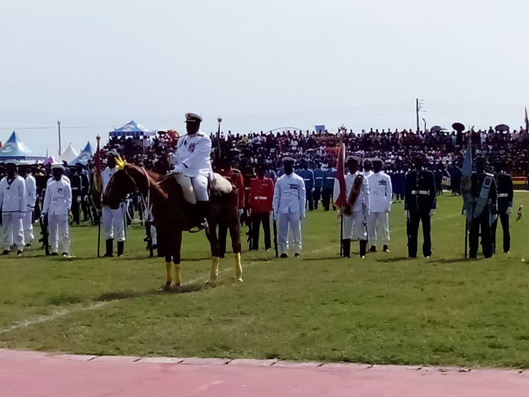 Ghana's 66th Independence anniversary parade underway in Ho Ghana's 66th Independence anniversary parade underway in Ho