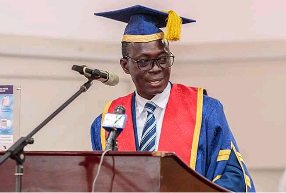 Prof. Johnson Nyarko Boampong, Vice Chancellor of UCC, addressing the congregation Prof. Johnson Nyarko Boampong, Vice Chancellor of UCC, addressing the congregation