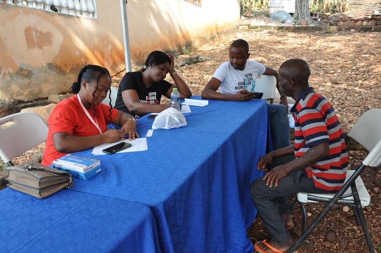 Some beneficiaries of the exercise and members of May’s Foundation May’s Foundation screens men in Klave for prostate cancer