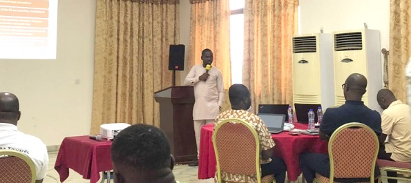 • Denis Gyegyir, Africa Programme Officer, addressng participants