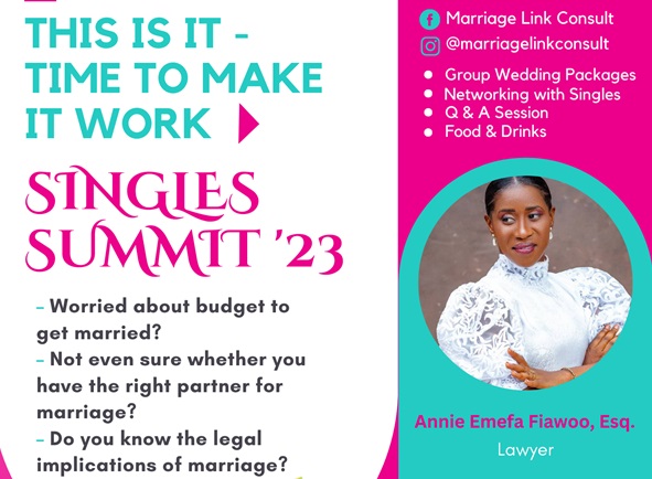 Marriage Link Consult launches Singles Summit ‘23 Marriage Link Consult launches Singles Summit ‘23