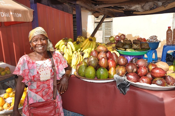 Kende Mumuni has been selling fruits for some years now Kende Mumuni: Widow, loving mother of great values