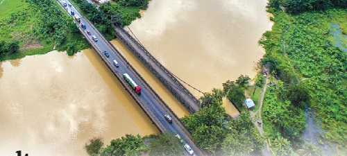The Prah River and other water bodies have been polluted by galamsey activities • The Prah River and other water bodies have been polluted by galamsey activities