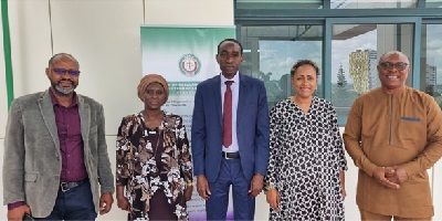 (L-R): Mr. Musa Imam of ERERA, Mrs Aissatou Ba of the EGDC, ERERA’s Regulatory Council Member, Mr. Aly Mar Ndiaye, the Director of the EGDC, Ms Sandra Oulate Fattoh and Mr. Uwem Thompson of ERERA. (L-R): Mr. Musa Imam of ERERA, Mrs Aissatou Ba of the EGDC, ERERA’s Regulatory Council Member, Mr. Aly Mar Ndiaye, the Director of the EGDC, Ms Sandra Oulate Fattoh and Mr. Uwem Thompson of ERERA.