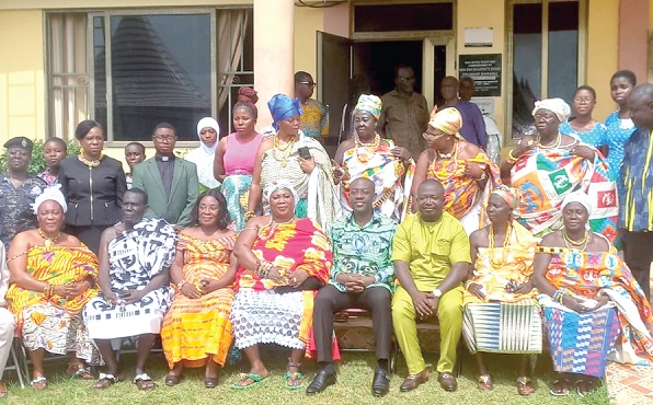Kojo Oppong Nkrumah (seated middle), Minister of Information, together with some dignitaries who graced the occasion Kojo Oppong Nkrumah (seated middle), Minister of Information, together with some dignitaries who graced the occasion