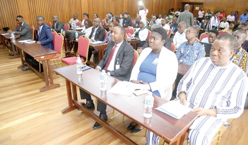 Some of the guests and trainees at the training