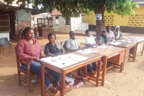 Some officers virtually on holiday at the Kaneshie 1&amp;4 Cluster of Schools Exhibition  Centre