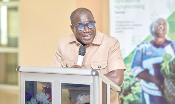 Dr George Asafo-Agyei, Director in charge of Monitoring and Evaluation at the GIPC, speaking during the forum in Techiman Dr George Asafo-Agyei, Director in charge of Monitoring and Evaluation at the GIPC, speaking during the forum in Techiman