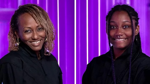 Keisha Schahaff, left, and her daughter Anastatia Mayers will be the first mother and daughter to travel to space together Keisha Schahaff, left, and her daughter Anastatia Mayers will be the first mother and daughter to travel to space together