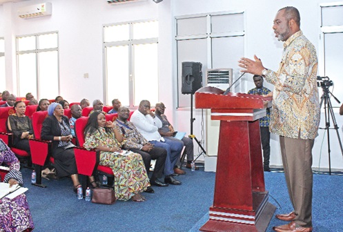 Dr Matthew Opoku Prempeh, Minister of Energy, delivering his presentation. Pictures: ERNEST KODZI Dr Matthew Opoku Prempeh, Minister of Energy, delivering his presentation. Pictures: ERNEST KODZI