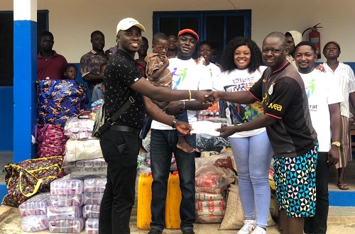 VoG Media CEO Aristocrat donates to Mama Laadi's Orphanage in Bolga