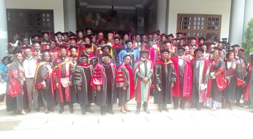 A cross-section of the graduates A cross-section of the graduates