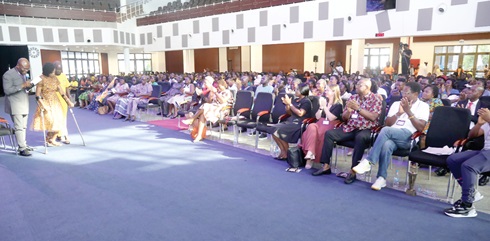 Grant Bulmuo (left), Programme Director, Africa Education Gateway, addressing guests during the Global Super Conference in Accra. Picture: SAMUEL TEI ADANO Grant Bulmuo (left), Programme Director, Africa Education Gateway, addressing guests during the Global Super Conference in Accra. Picture: SAMUEL TEI ADANO