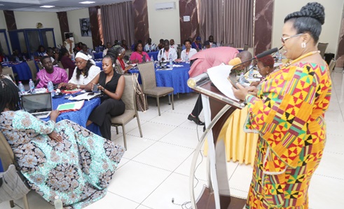 Dr Comfort Asare, Director, Department of Social Welfare, delivering her address at the Steering Committee of the West Africa Network for the Protection of Children in Accra. Picture: SAMUEL TEI ADANO Dr Comfort Asare, Director, Department of Social Welfare, delivering her address at the Steering Committee of the West Africa Network for the Protection of Children in Accra. Picture: SAMUEL TEI ADANO