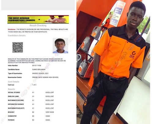 Brilliant fuel attendant receives full GNPC scholarship to pursue Chemical Engineering at KNUST