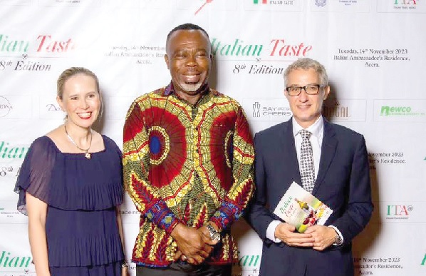 Mr Stephen Asamoah Boateng (middle) with the Italian Ambassador (left) and an Italian trade representative Ghana, Italy trade reaches €800 million