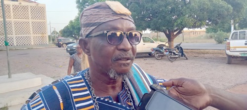 Naba Baba Salifu Atamale Lemyaarum, Paramount Chief of the Bongo Traditional Area, speaking in an interview