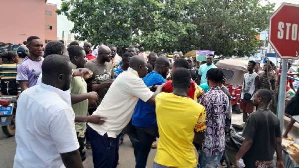Blows at Koforidua assembly premises  —  Over seizure of goods belonging to non Ghanaian retailers