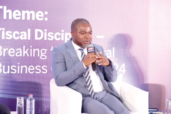 • Michael Bozumbil, CEO, Petrosol, speaking during the Graphic Business/Stanbic Bank Breakfast Meeting in Accra. Picture: ELVIS NII NOI DOWUONA Plan for the worst case scenario — Bozumbil