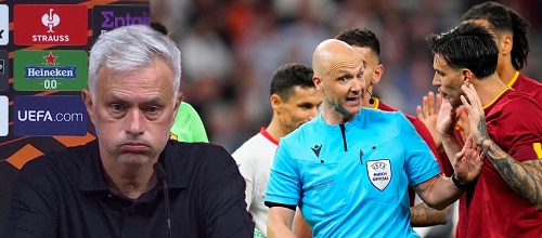 VIDEO: Watch how Mourinho confronted the referee after Roma's Europa League final loss VIDEO: Watch how Mourinho confronted the referee after Roma's Europa League final loss