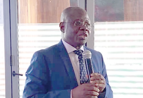 Dr Kofi Issah (inset), Director, Family Health Division, GHS, addressing the participants Dr Kofi Issah (inset), Director, Family Health Division, GHS, addressing the participants