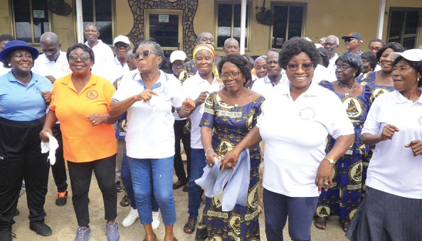 A cross section of the senior citizens at the event A cross section of the senior citizens at the event