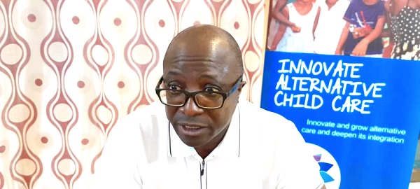 Alexander Mar Kekula (inset), National Director of SOS Children's Villages in Ghana, interacting with students at the boot camp Alexander Mar Kekula (inset), National Director of SOS Children's Villages in Ghana, interacting with students at the boot camp