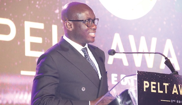 Godfred Yeboah Dame, Attorney General and Minister of Justice, addressing the ceremony