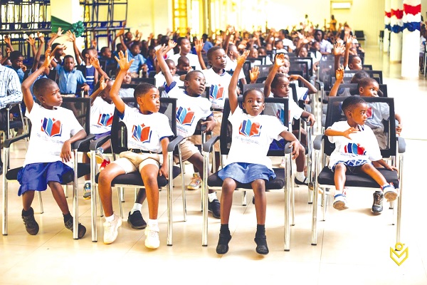Some of the primary school pupils Some of the primary school pupils