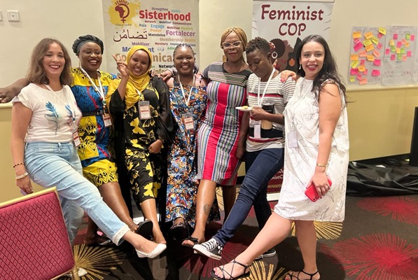 Some of the participants in a group photograph after the opening of the workshop