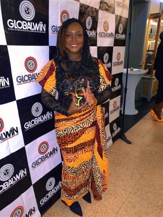 Mrs Vera Osei-Bonsu at the event Vera Osei-Bonsu honoured by GlobalWIIN