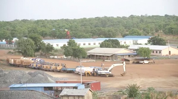 The Earl International Group Ghana Gold Limited mining site in Gbane