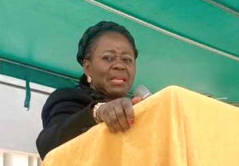 Gertrude Torkornoo (left), the Chief Justice, addressing the durbar in Cape Coast Gertrude Torkornoo (left), the Chief Justice, addressing the durbar in Cape Coast