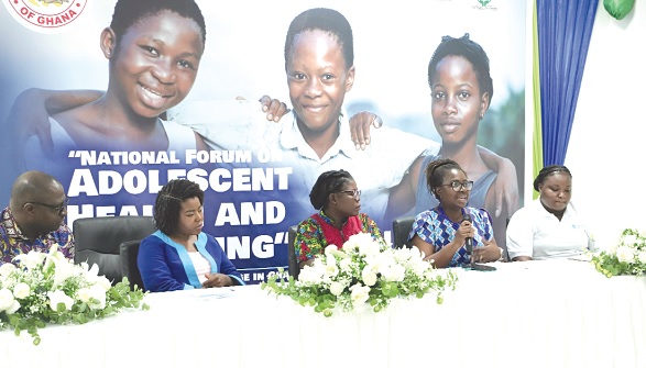 Dr Betty Bankah (2nd from right), Specialist Family Physician and Adolescent Care, making a presentation during a panel discussion. Picture: EDNA SALVO-KOTEY Dr Betty Bankah (2nd from right), Specialist Family Physician and Adolescent Care, making a presentation during a panel discussion. Picture: EDNA SALVO-KOTEY