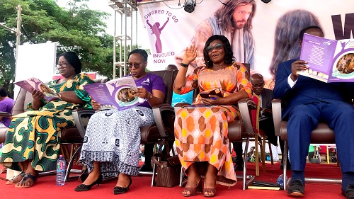 Matilda Bamfo (left) and other dignitaries at the event Matilda Bamfo (left) and other dignitaries at the event