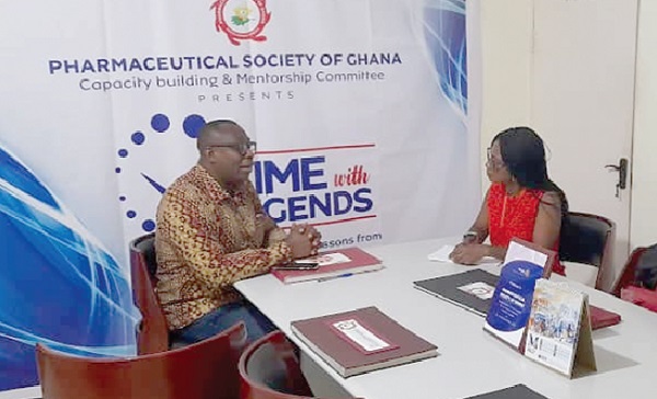 Rev Dr Dennis Sena Awitty, Executive Secretary of the Pharmaceutical Society of Ghana, speaking to Daily Graphic's Augustina Tawiah Rev Dr Dennis Sena Awitty, Executive Secretary of the Pharmaceutical Society of Ghana, speaking to Daily Graphic's Augustina Tawiah