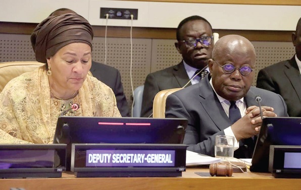 President Nana Addo Dankwa Akufo-Addo at the UN Summit President Nana Addo Dankwa Akufo-Addo at the UN Summit