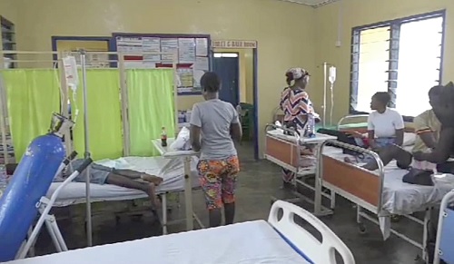A ward at the Tema Manhean Polyclinic
