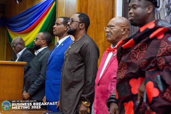 H E Ambassador Hugh Aryee (3rd from right) and other dignitaries at the event H E Ambassador Hugh Aryee (3rd from right) and other dignitaries at the event