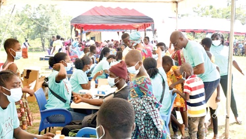 Children were among the beneficiaries of the free health screening organised by the Kwahu Professionals Network Children were among the beneficiaries of the free health screening organised by the Kwahu Professionals Network