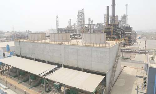 Aerial view of the Sentuo Oil Plant in Tema