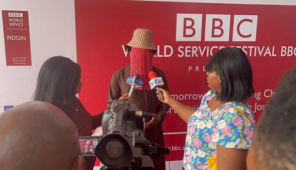 Anas with the bbc world service at Nile University in Abuja Anas with the bbc world service at Nile University in Abuja