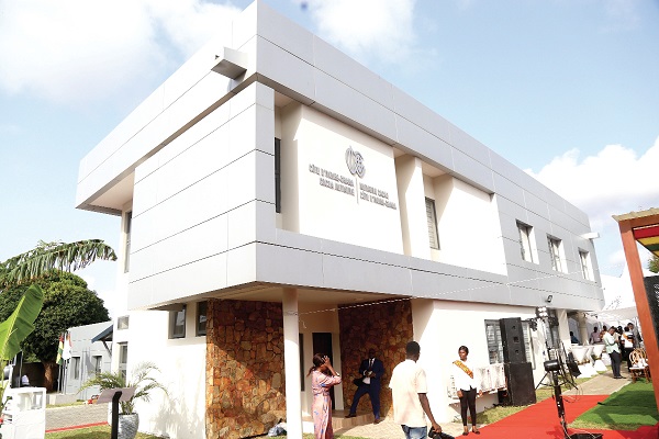 •  The front view of the Ghana-Ivory Coast Cocoa Headquarters. Picture: SAMUEL TEI ADANO