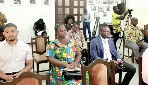 Participants in the press conference