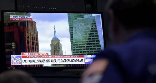 New York buildings rattled by rare East Coast earthquake