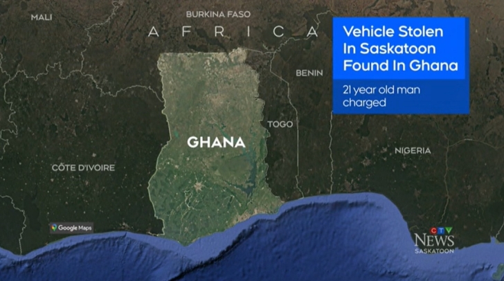 Land Rover stolen in Canada traced to Ghana